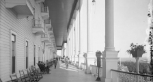 Front Porch Library of Congress black and white photo